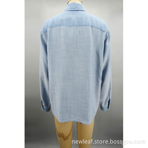 Langarmes Ladies Jeanshemd